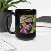 Connecting Through Music Magic Black Glossy Mug - Beyond T-shirts